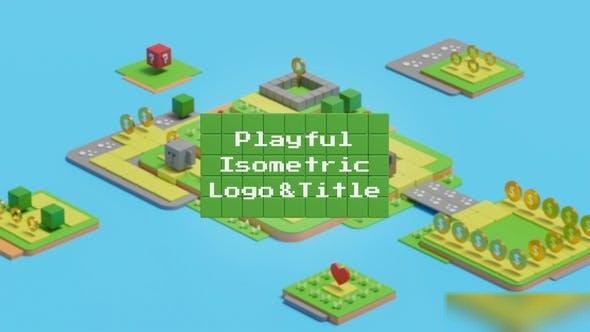 Videohive Playful Isometric Logo and Title Openers template preview