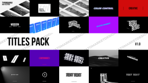 Videohive Modern Titles Pack Titles template preview