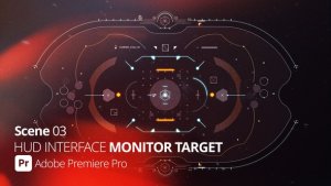 HUD Interface Monitor Target 03 Pr Premiere Pro template preview