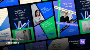 Videohive Reels - Job Hiring After Effects Project Files Product Promo template preview