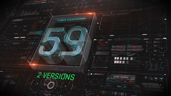 Videohive Cyber Countdown 40770488 Elements template preview
