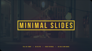 Videohive Minimal Slides 14824123 Video Displays template preview