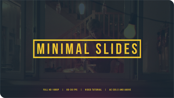Videohive Minimal Slides 14824123 Video Displays template preview