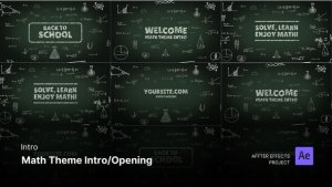 Videohive Intro/Opening Video - Math Theme After Effects Template Product Promo template preview