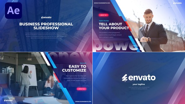 Videohive Business Professional Slideshow for After Effects Openers template preview