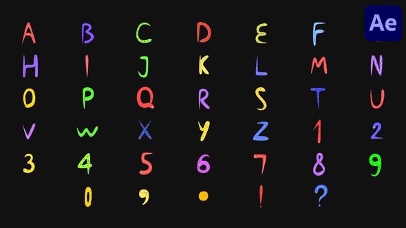 Videohive Characters Snake Alphabet | After Effects Elements template preview