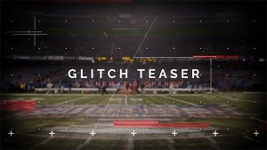 Cinematic Glitch Teaser Video Displays template preview