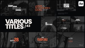 Videohive Various Titles 43 Titles template preview
