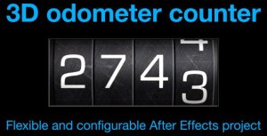 Odometer number counter Video Displays template preview
