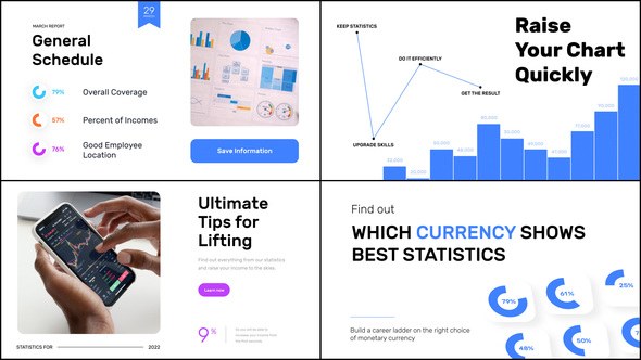 Videohive Business and Finance Slideshow Infographics template preview