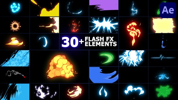 Videohive Flash FX Elements Pack | After Effects 43307346 Elements template preview