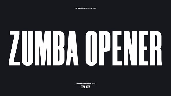 Videohive Zumba Opener Product Promo template preview
