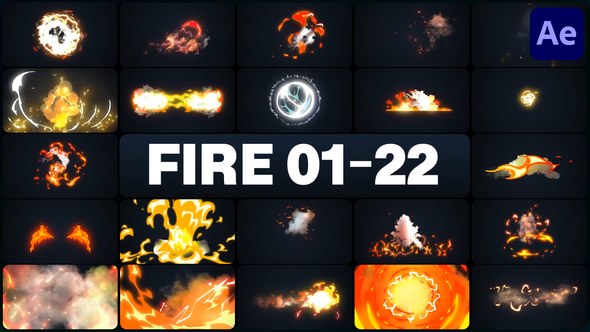 Videohive Advanced Fire Elements for After Effects 45872413 Elements template preview