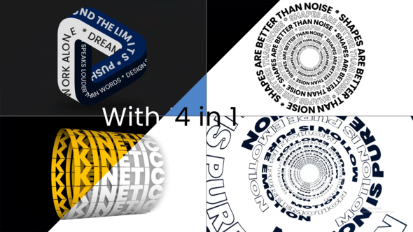 Videohive Kinetic Titles Pack Titles template preview