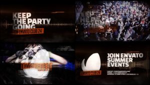 Club Promo Video Displays template preview