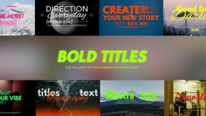 Videohive Bold Titles 56148096 Titles template preview
