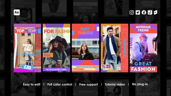 Videohive Lifestyle Instagram Stories Product Promo template preview