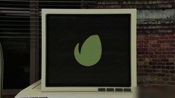 Videohive Retro Computer Logo Reveal Openers template preview
