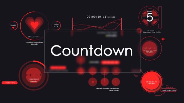 Videohive Countdown Timer Toolkit V15 Elements template preview