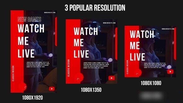 Videohive Gaming Instagram Storis Openers template preview