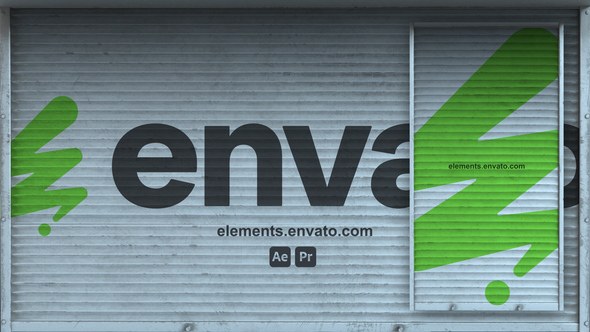 Videohive Garage Door Logo Opener Logo Stings template preview