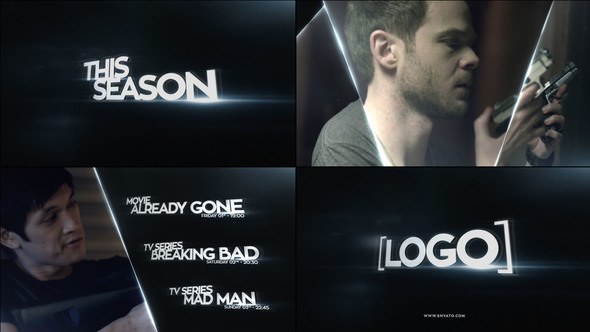 Broadcast Promo 2 Video Displays template preview