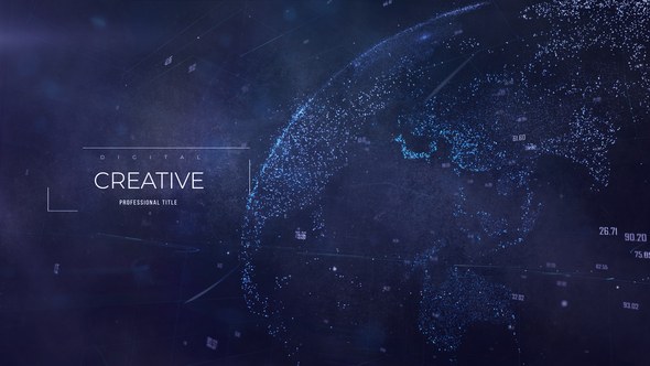 Videohive Digital Earth l Network Titles Titles template preview