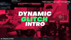 Videohive Dynamic Glitch Powerful Intro Openers template preview