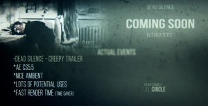 Videohive Dead Silence - Creepy Trailer Video Displays template preview
