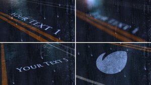 Videohive Rainy Title and Logo Opener Titles template preview