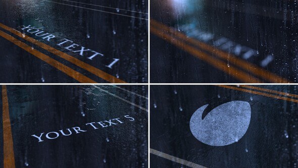 Videohive Rainy Title and Logo Opener Titles template preview