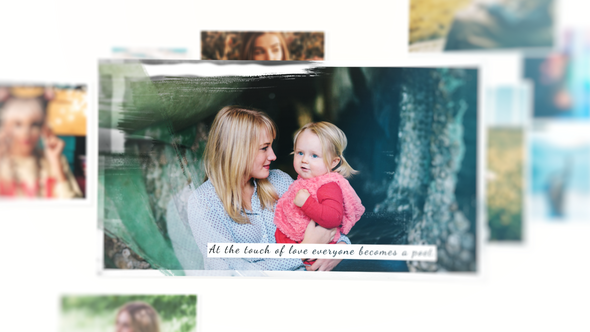 Videohive Photography Smooth Brush Slideshow Video Displays template preview