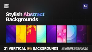 Videohive Abstract Shapes Animated Backgrounds Elements template preview
