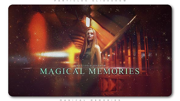 Videohive Particles Slideshow Magical Memories Video Displays template preview