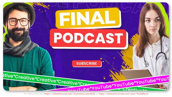 Videohive Final Podcast Promo Openers template preview