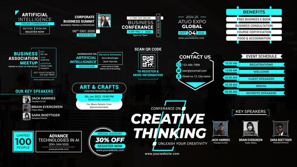 Videohive Conference & Workshop Titles Titles template preview