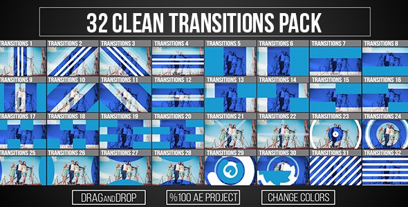 Transitions Video Displays template preview