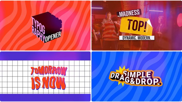 Videohive Colored Titles Promo Titles template preview