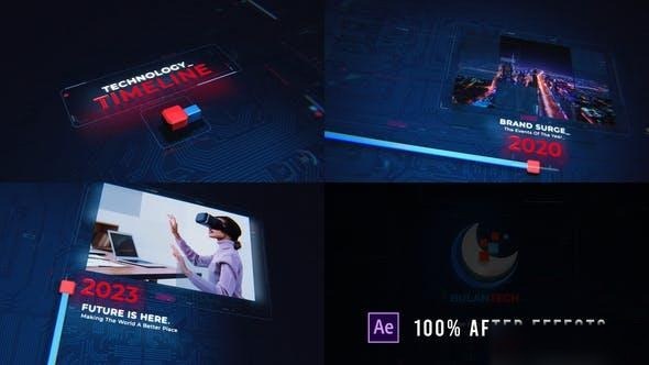 Videohive Technology Timeline Openers template preview