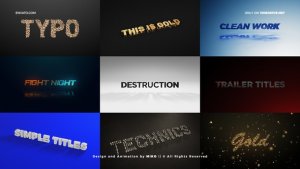 Videohive Titles - Unique Element 3D Scenes Titles template preview