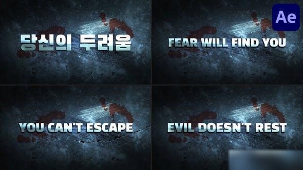 Videohive Horror Trailer | After Effects Openers template preview