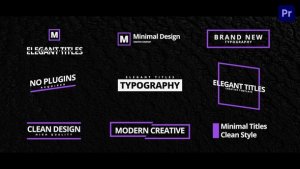 Elegant Titles For Premiere Pro Premiere Pro template preview
