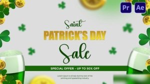 Videohive Saint Patricks Day Sale Intro Logo Stings template preview