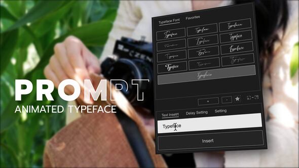 Videohive Animated Typeface - Prompt Titles template preview
