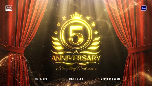 Videohive Anniversary Logo Intro Openers template preview