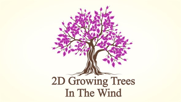 Videohive 2D Growing Trees In The Wind Elements template preview
