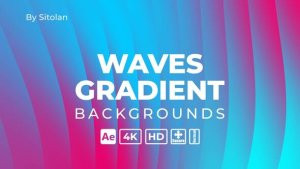 Videohive Waves Gradient Backgrounds Elements template preview