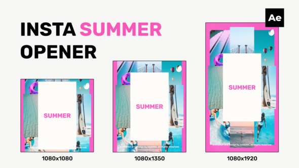 Videohive Instagram Summer Opener Openers template preview