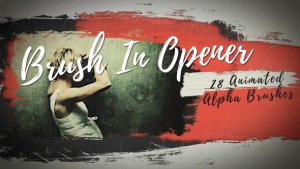 Brush In Opener Video Displays template preview