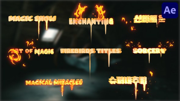 Videohive Firebirds Titles for After Effects Titles template preview